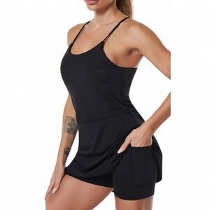 TENNIS/GOLF Athletic Dress With Built-in Bra & Shorts With Pockets